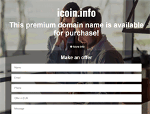 Tablet Screenshot of icoin.info